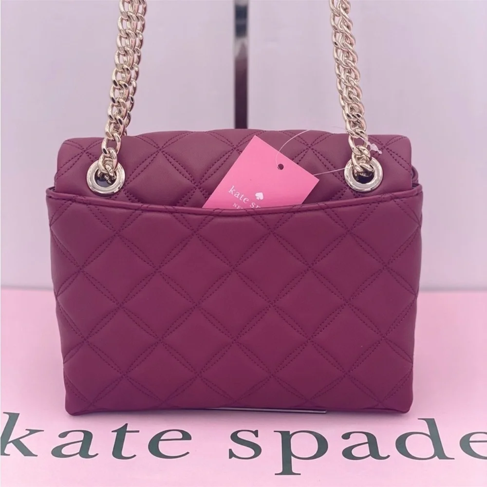 Kate Spade Natalia Quilted Leather Small Flap Crossbody Shoulder Bag